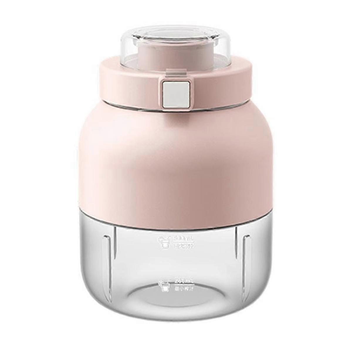 500ml Dual-Use Portable Electric Juice Cup, Large Capacity with Two Lids for Home & Outdoor Sports,