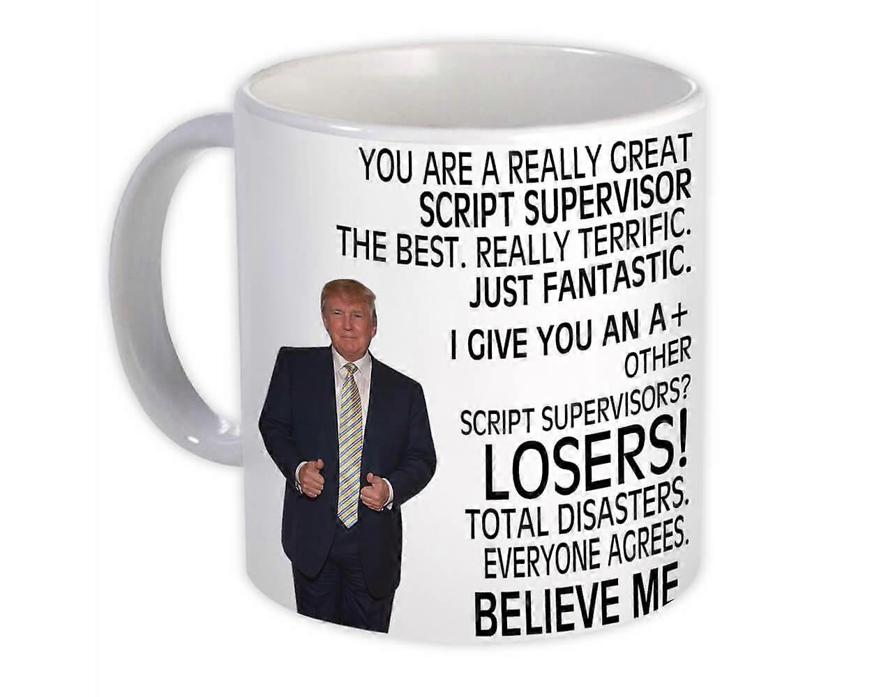 Script Supervisor Gift Funny Trump : Mug Professions
