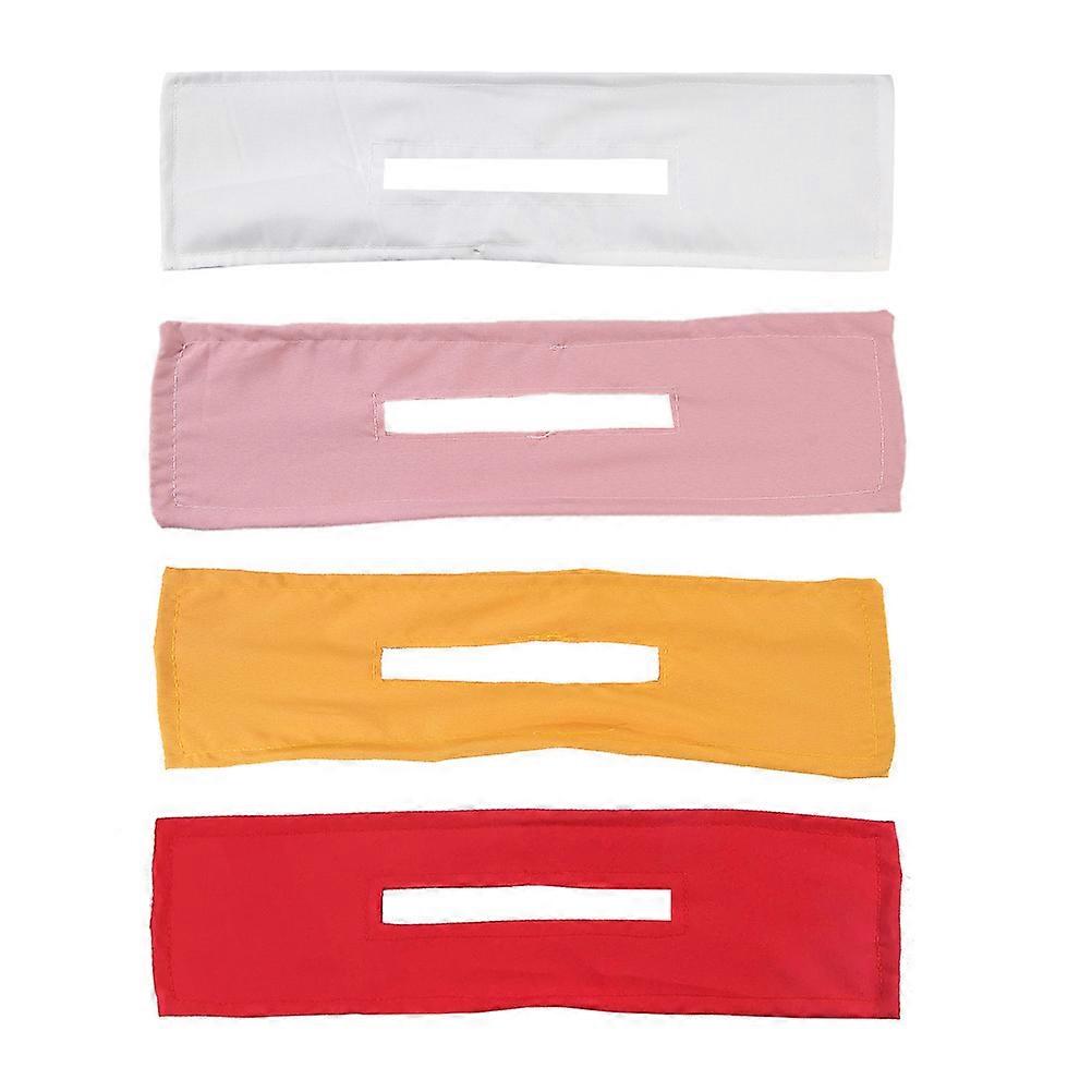 Twisted Hair Bands for Women and Girls Assorted Color Polyester Hair Bun Maker Decor 4pcs