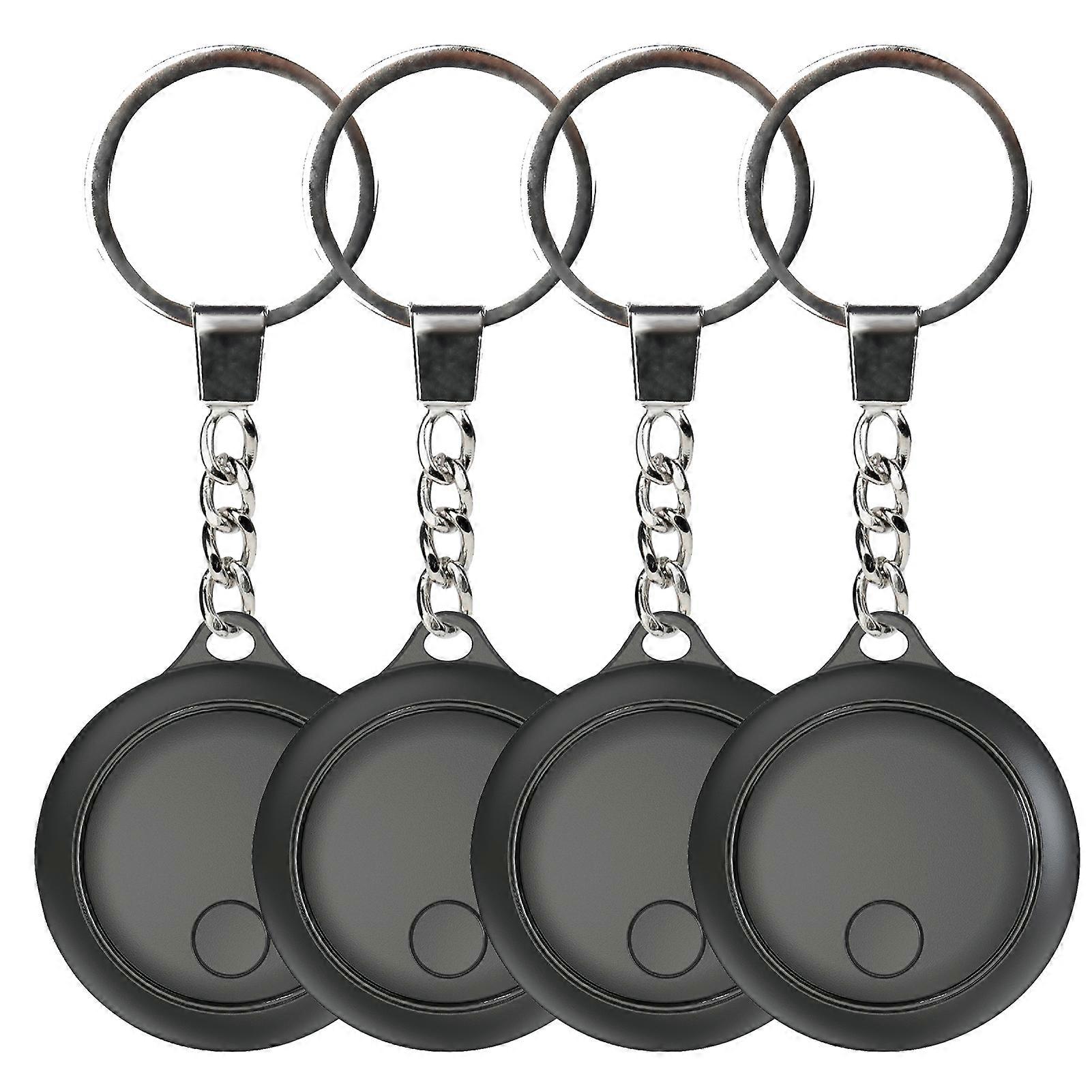 BT Tracker Item Finder Work mit Find My, batteriebetriebener Artikelfinder im 4er-Pack mit Chain Support Message Push und akustischem Alarm für Schlüssel Brieftasche Gepäck