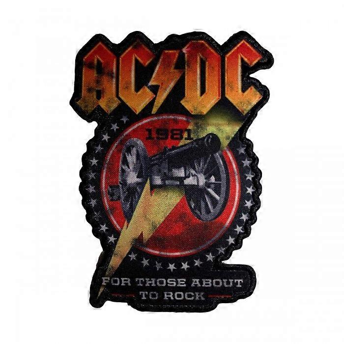 AC/DC For Those About To Rock 1981 Cut Out Iron On Patch