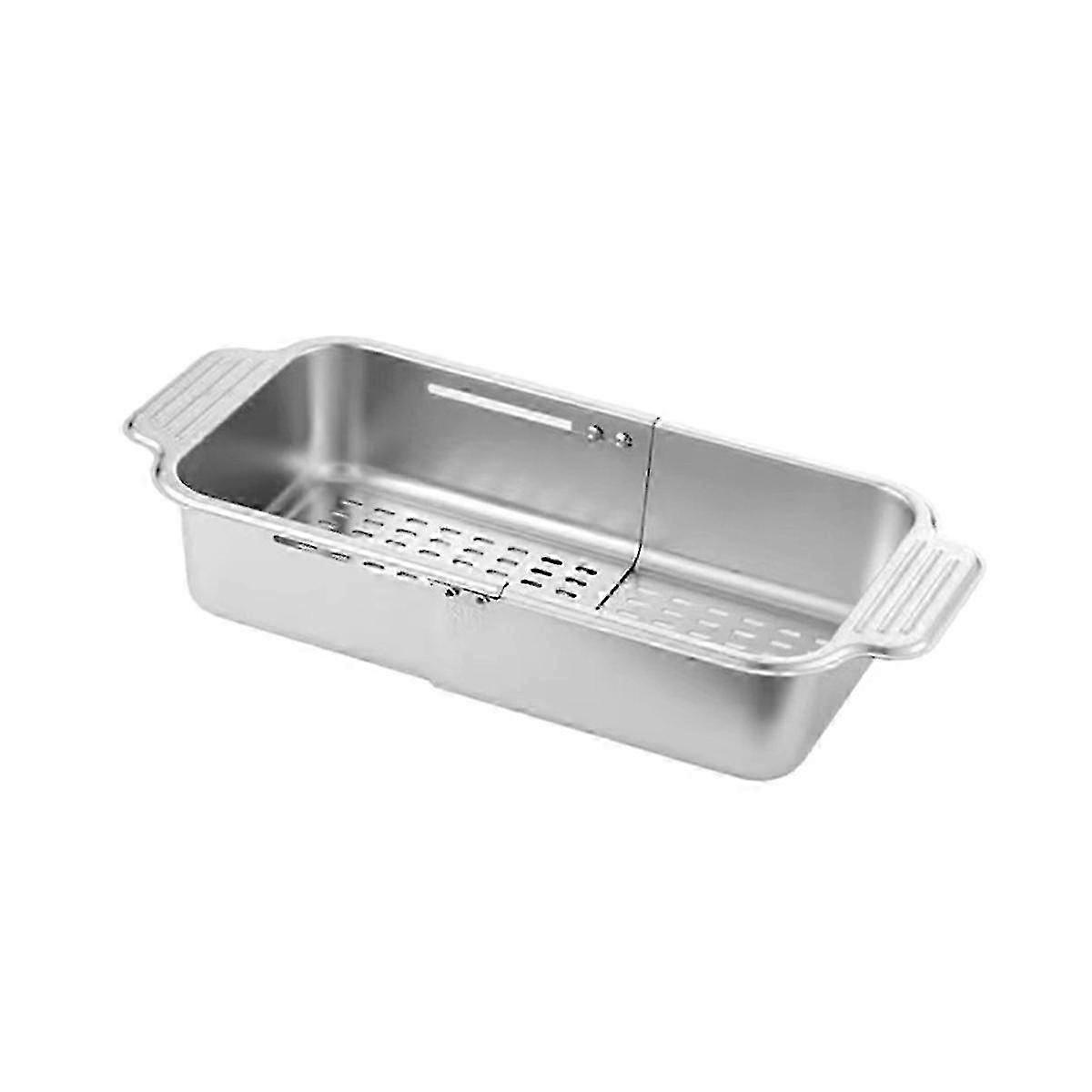 Retractable Sink Organizer - Stainless Steel Dish Drying Rack with Multi-Functionality