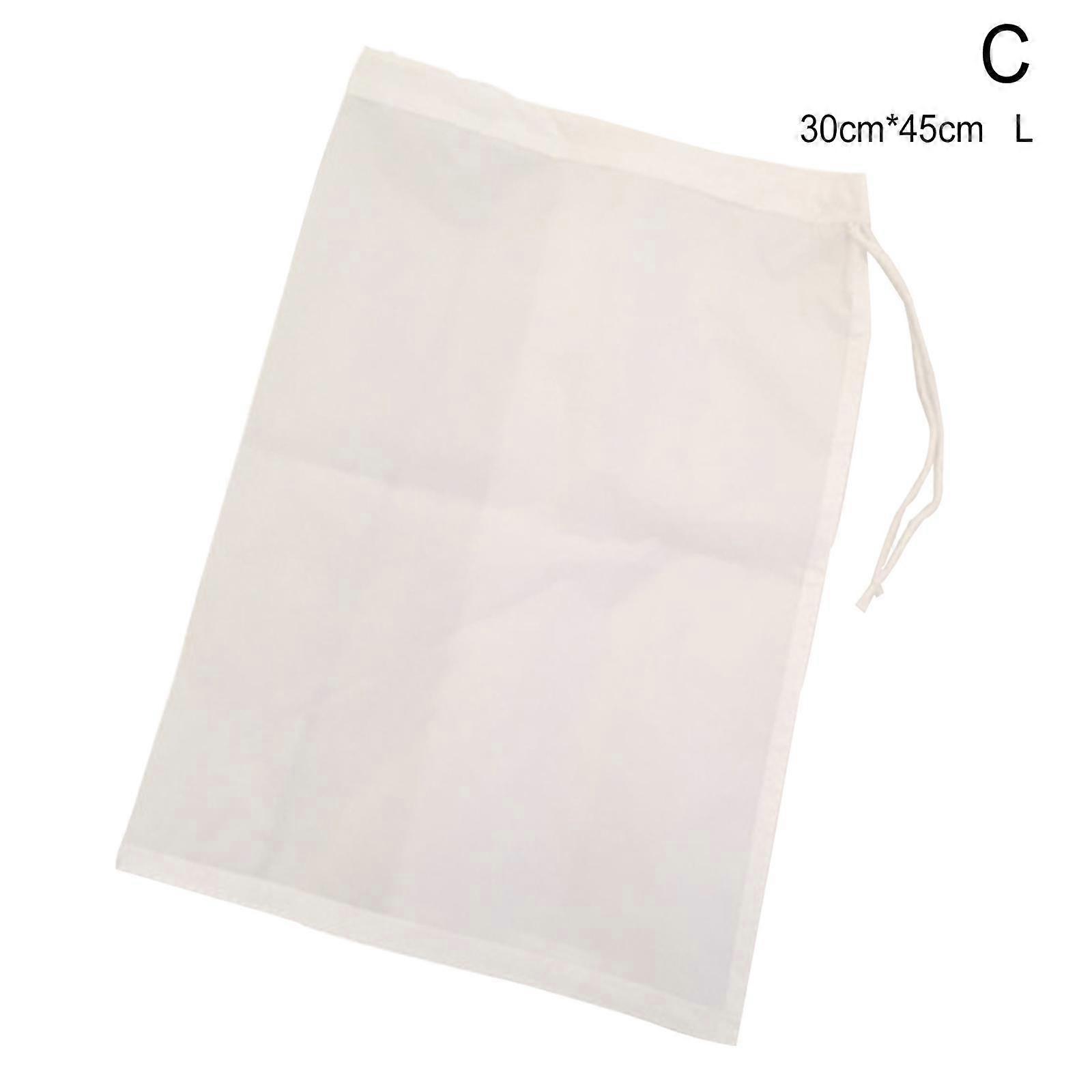 1X Reusable Straining Bag Fine Mesh Home Brew Filter Juice Milk Bags