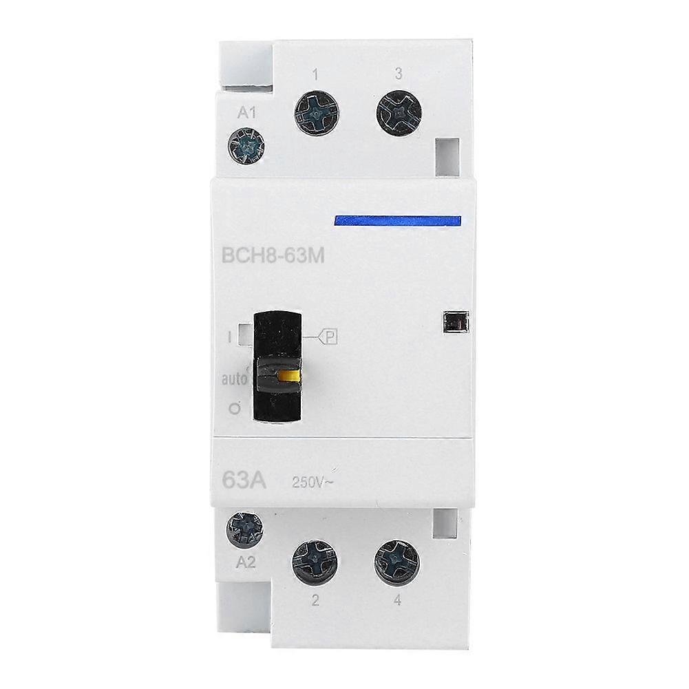 High quality  BCH8-63M Household AC Contactor 230V 2P63A with manual function