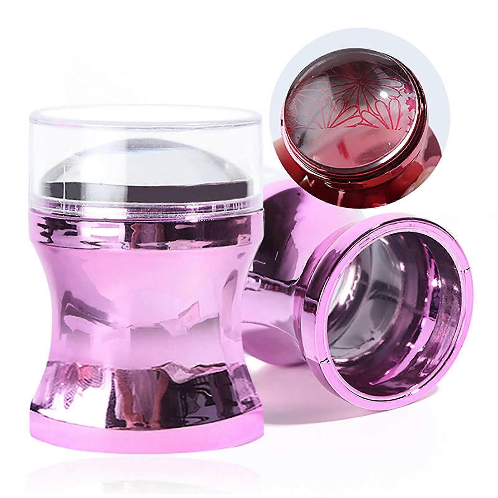 Nail Stamper and Scraper Set Bronze Silicone Nail Art Stamping Kit with Precise Pattern Placement