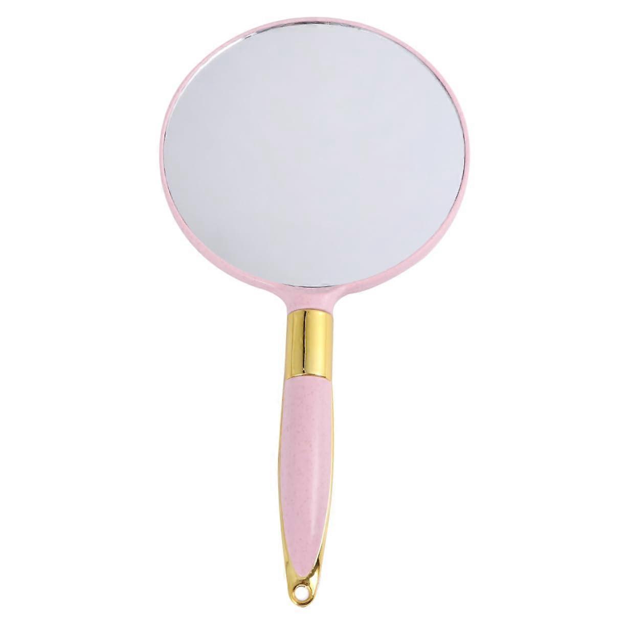Hand Mirror for  Makeup Mirror Pink 24.50X12.50X1.30CM