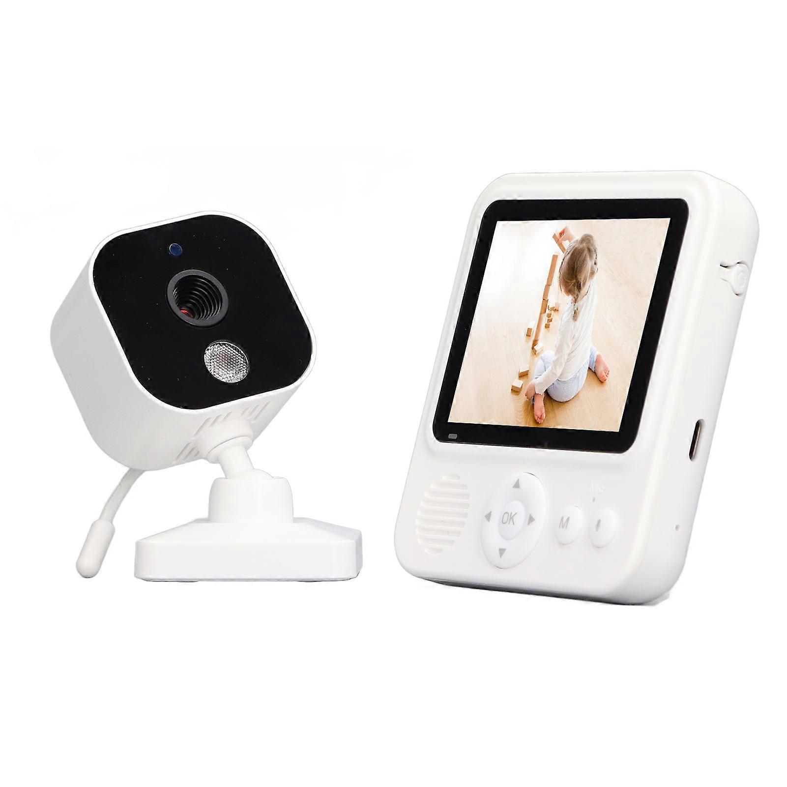 2.8 Inch Baby Monitor with Camera Sound Wireless Monitoring Crying Detection Night Vision 2 Way Talk Monitor 100‑240V UK Plug 