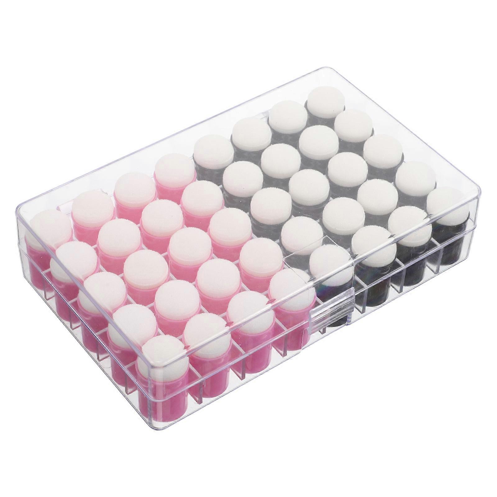 40pcs Finger Sponge Daubers Mini Paint Applicators for Easy Sponge Finger Painting Set, Portable Compact Art Tools for DIY Crafts, Boosts Creativity