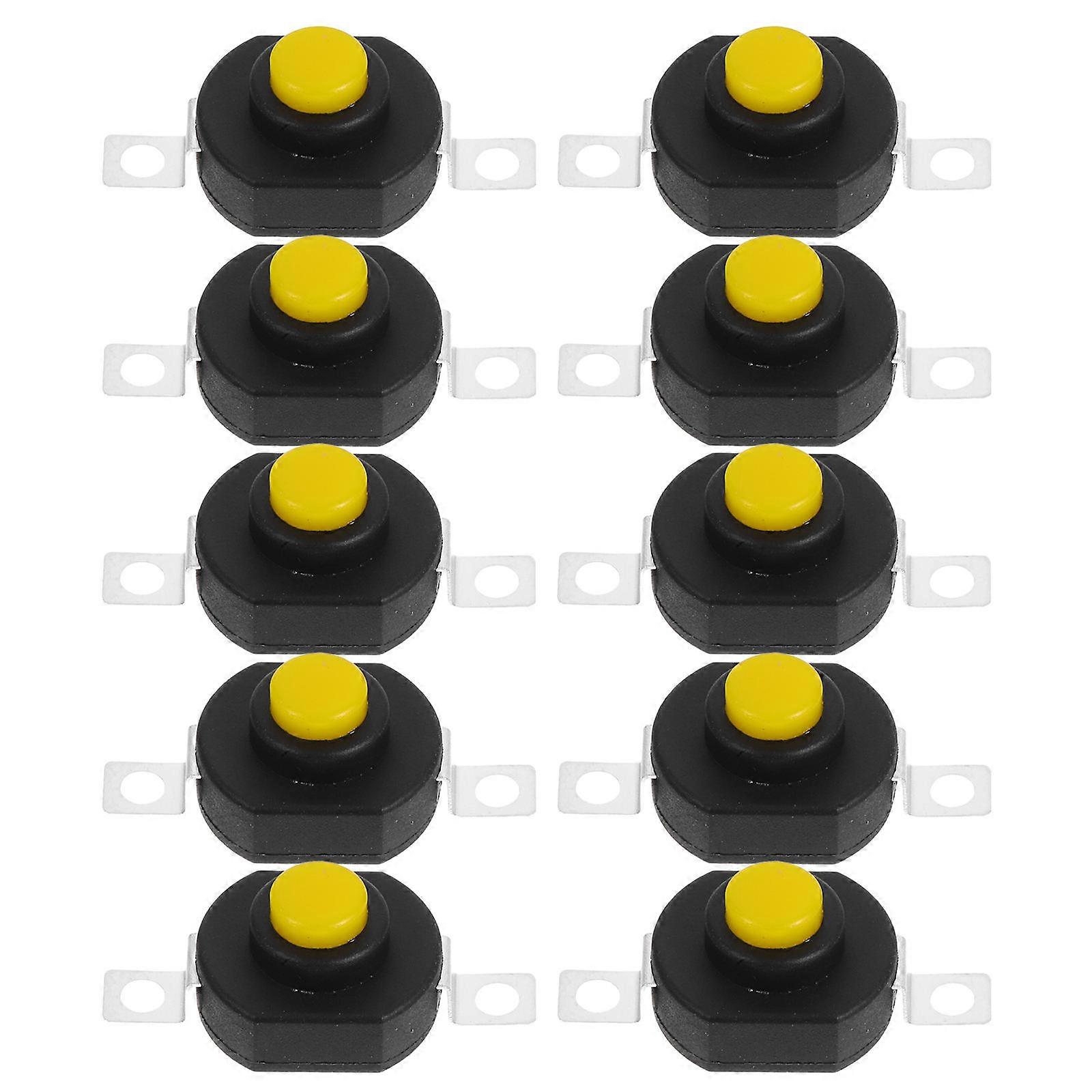 10pcs Micro Push Button Switches for LED Flashlights, Replacement for Torch, High Compatibility, Emergency Use