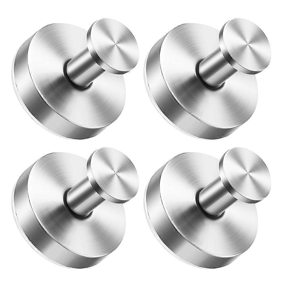 Here's a polished product description based on the title you provided:
**4pcs Stainless Steel Adhesive Hooks – Heavy Duty Wall Hangers for
