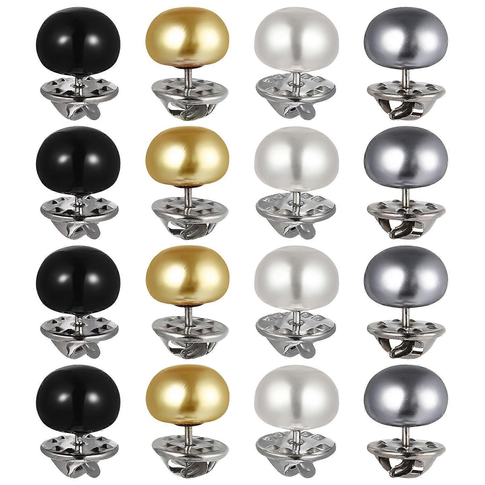 Button Fastener No Sew Needed Metal Buttons Round Shape For Banquets Weddings Business Events 20Pcs 2.00X1.20X1.20CM