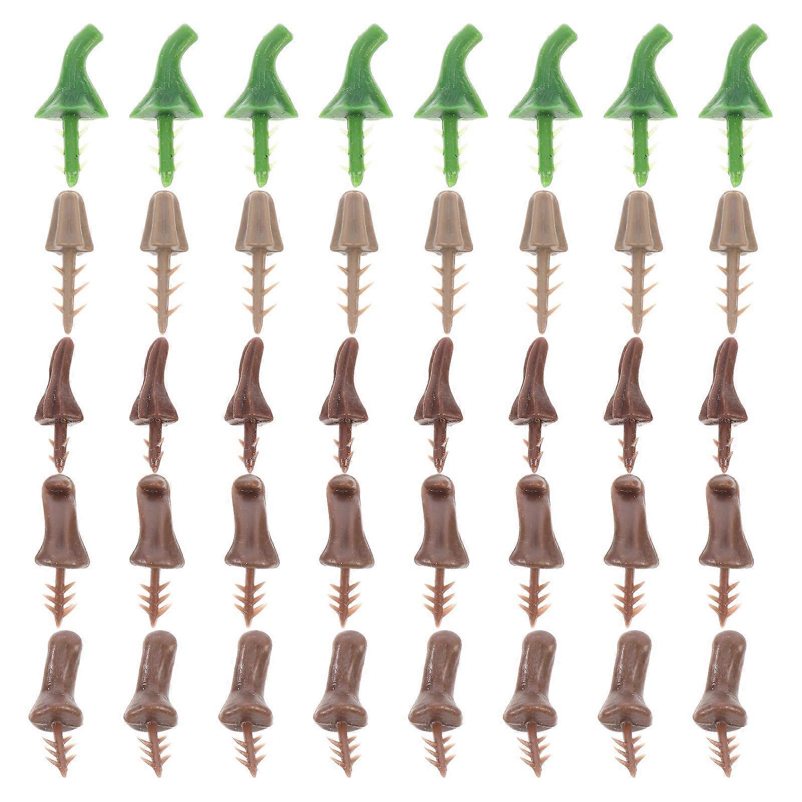 Plastic Pumpkin Stems 100pcs Halloween Party Decor Accessories for DIY Pumpkin Handles, Lifelike Halloween Decoration
