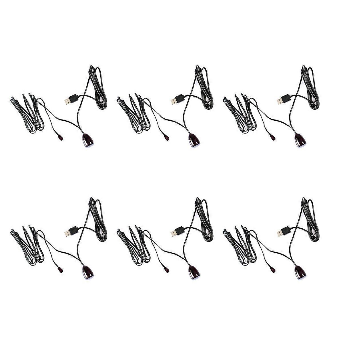 6X USB Adapter Infrared IR Remote Extender Repeater Receiver Transmitter Applies to All Remote Contr