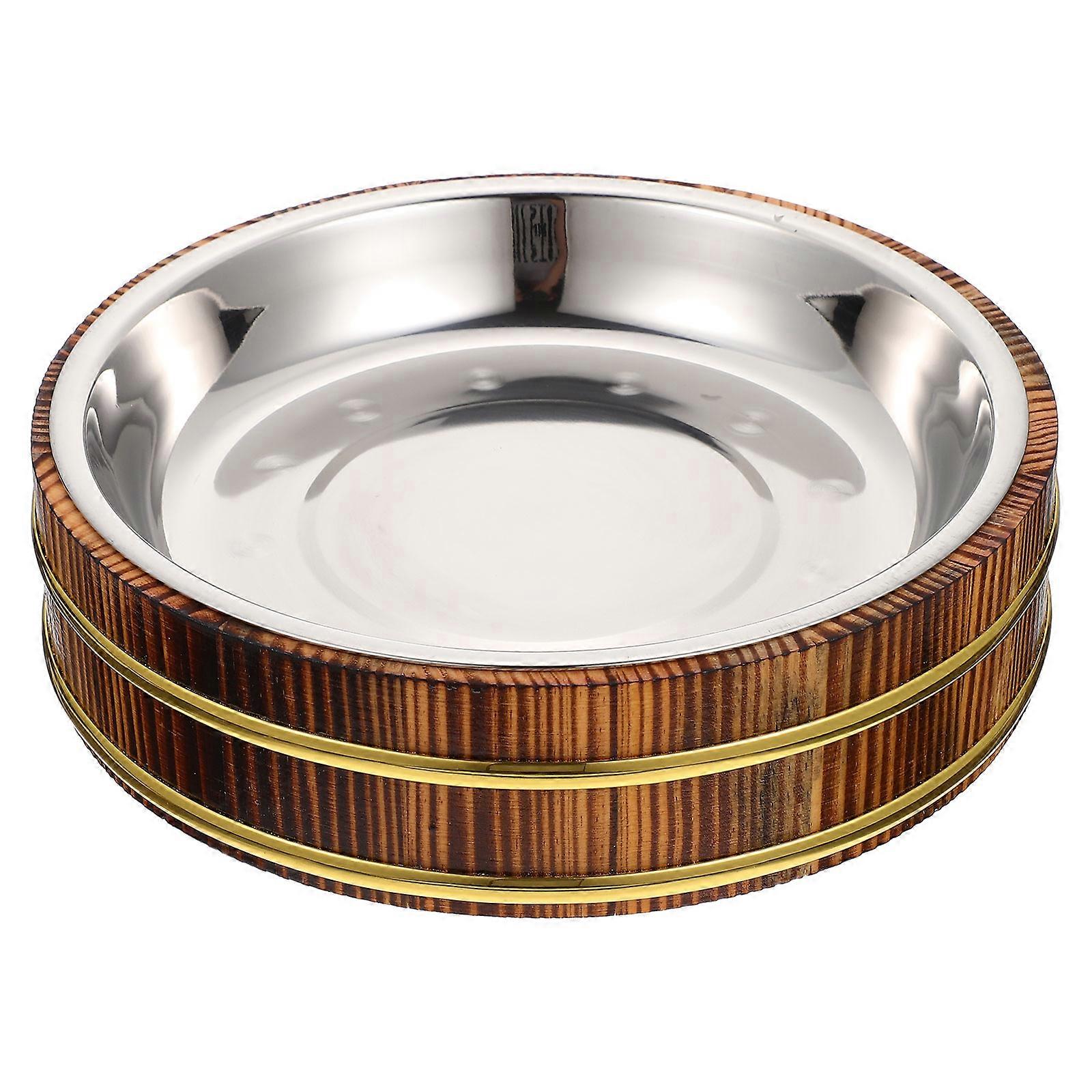 Japanese Sushi Rice Bucket Set with Exterior and Inner Bowl for Home, Restaurant, or Picnic Use – Traditional Rice Mixing Basin