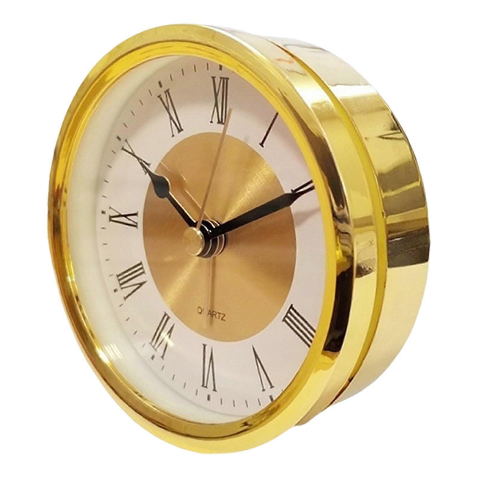 3.5 Inch Skeleton Clock Movement Replacement Vintage Design Gold/Silver Frame Wall Decoration