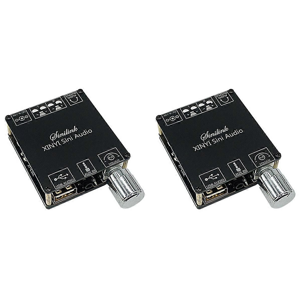 2X XY-C50L Bluetooth 5.0 AUX Digital Power Amplifier Board 2X 50W Speaker Stereo Audio AMP Module Ho