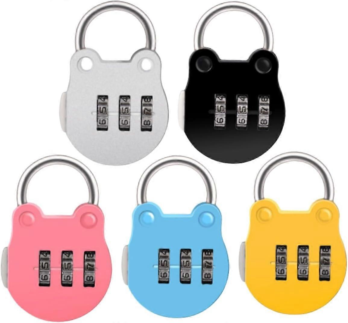 5 Pack Combination Locks, Mini Combination Safety Locks
