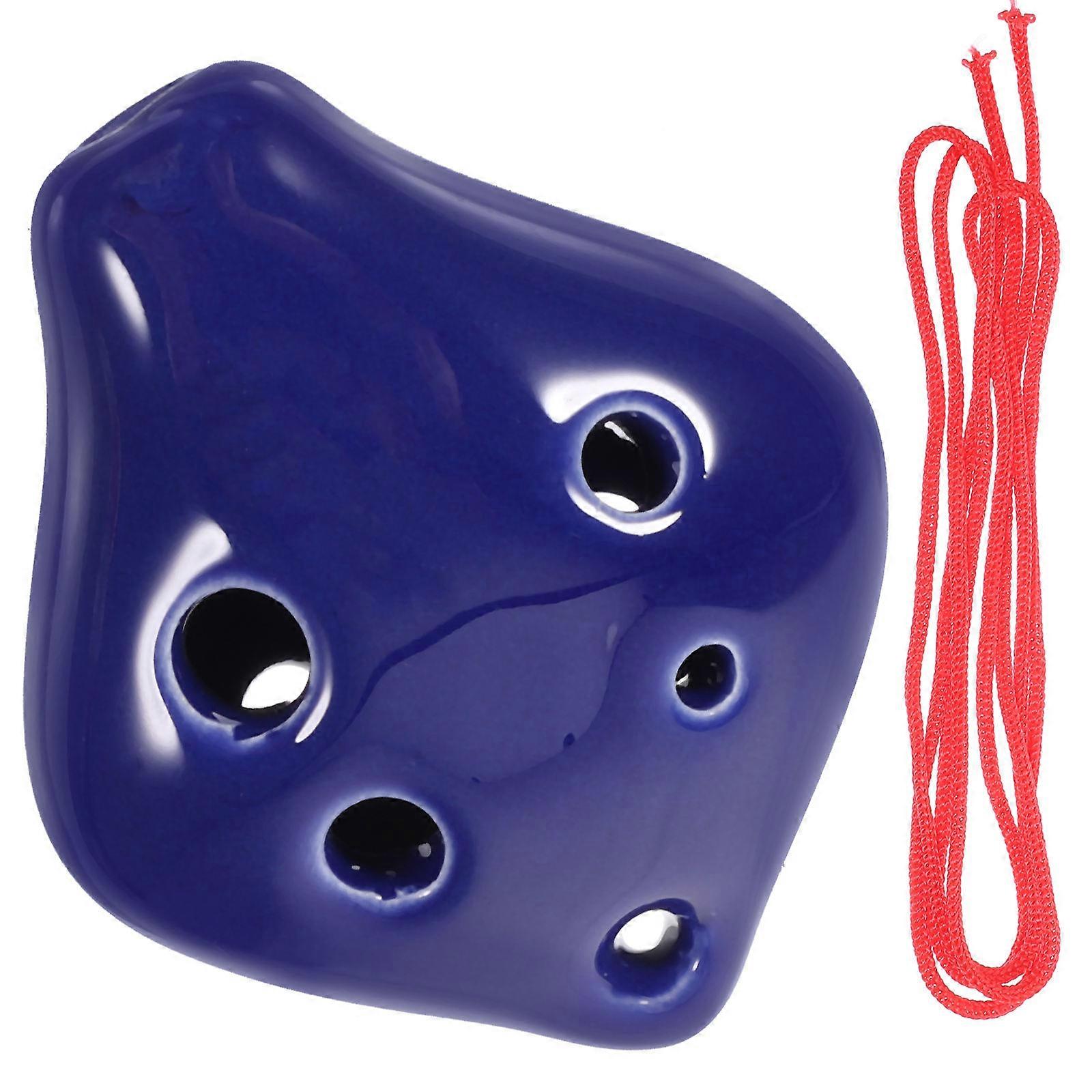 Compact Ceramic Ocarina for Beginners – Portable Musical Instrument for Decoration and Easy Playing