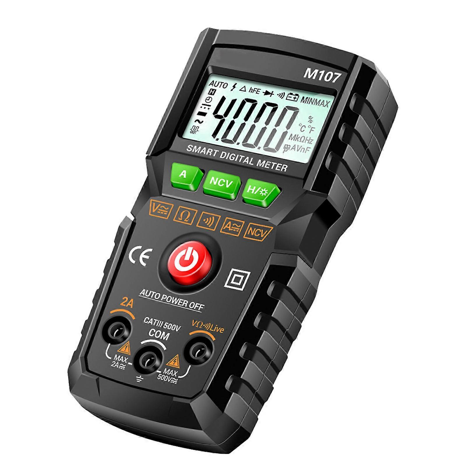 Auto Ranging Tester Digital Voltage Meter For Electricians 4.7X2.3X1.5in 1Set