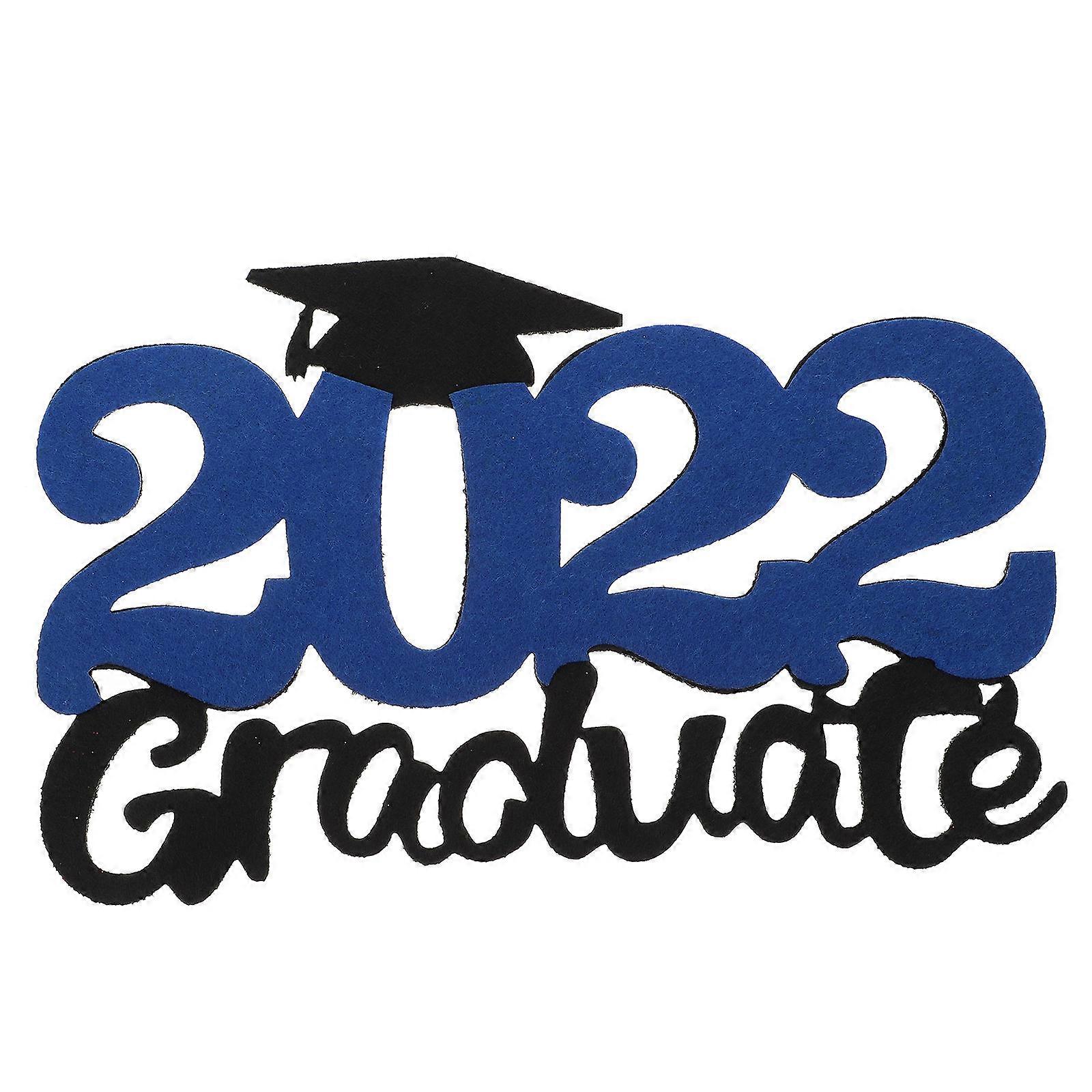 Graduation Season Themed Photo Props Class of 2022 Graduation Photo Prop Non-Woven Students Graduation Blue 23.7X14.5X0.3cm 1Pack