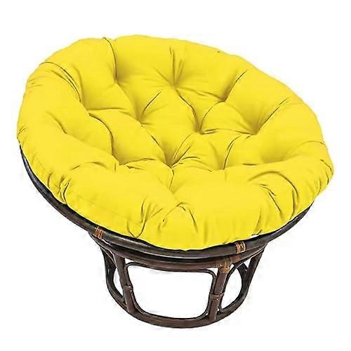 Eggshaped hammock swing cushion, thick padding for indoor and outdoor (yellow, 40x40cm)