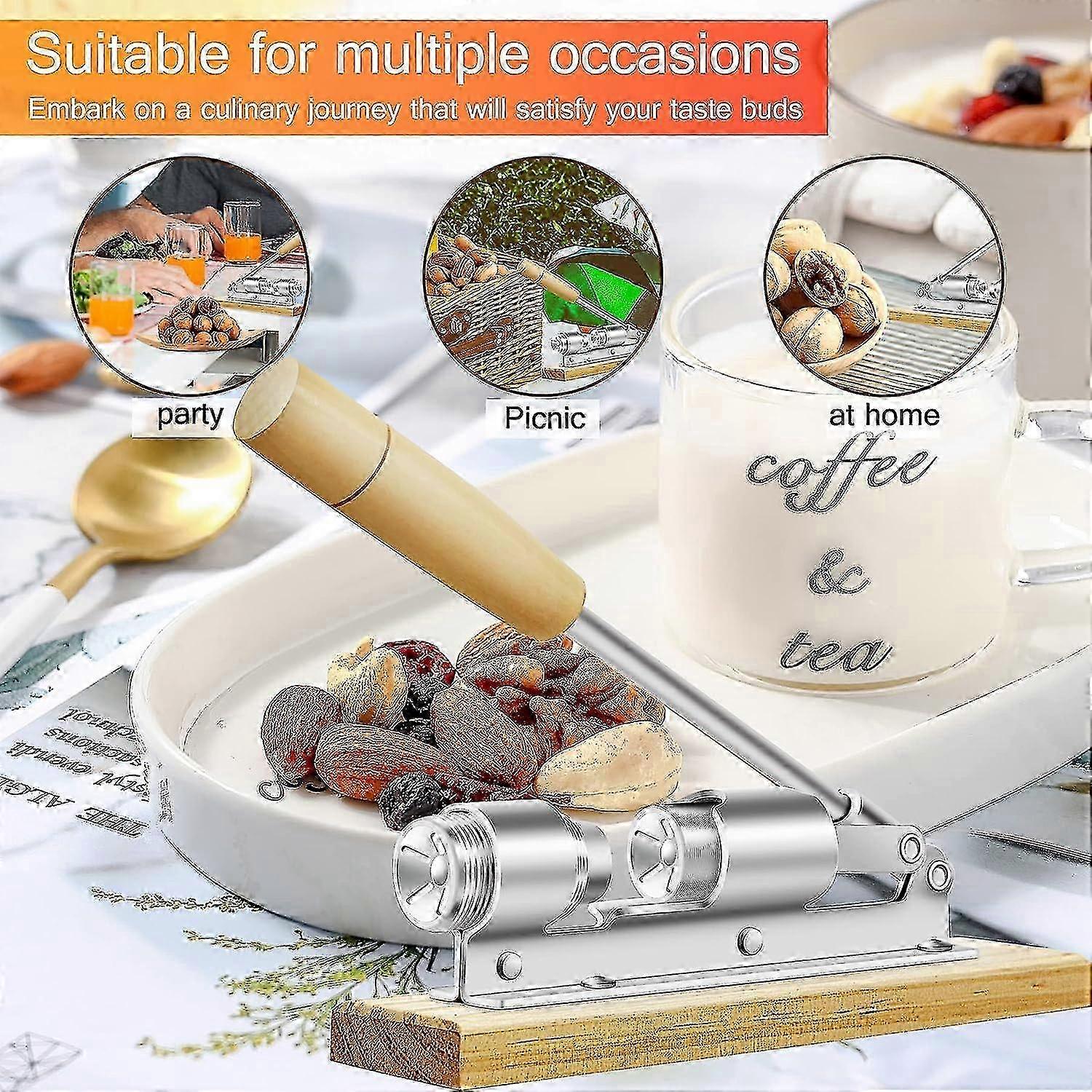 Heavy Duty Nut Crackers for Pecans, Adjustable Nut Cracking Tools, Suitable for Pecan Shelling