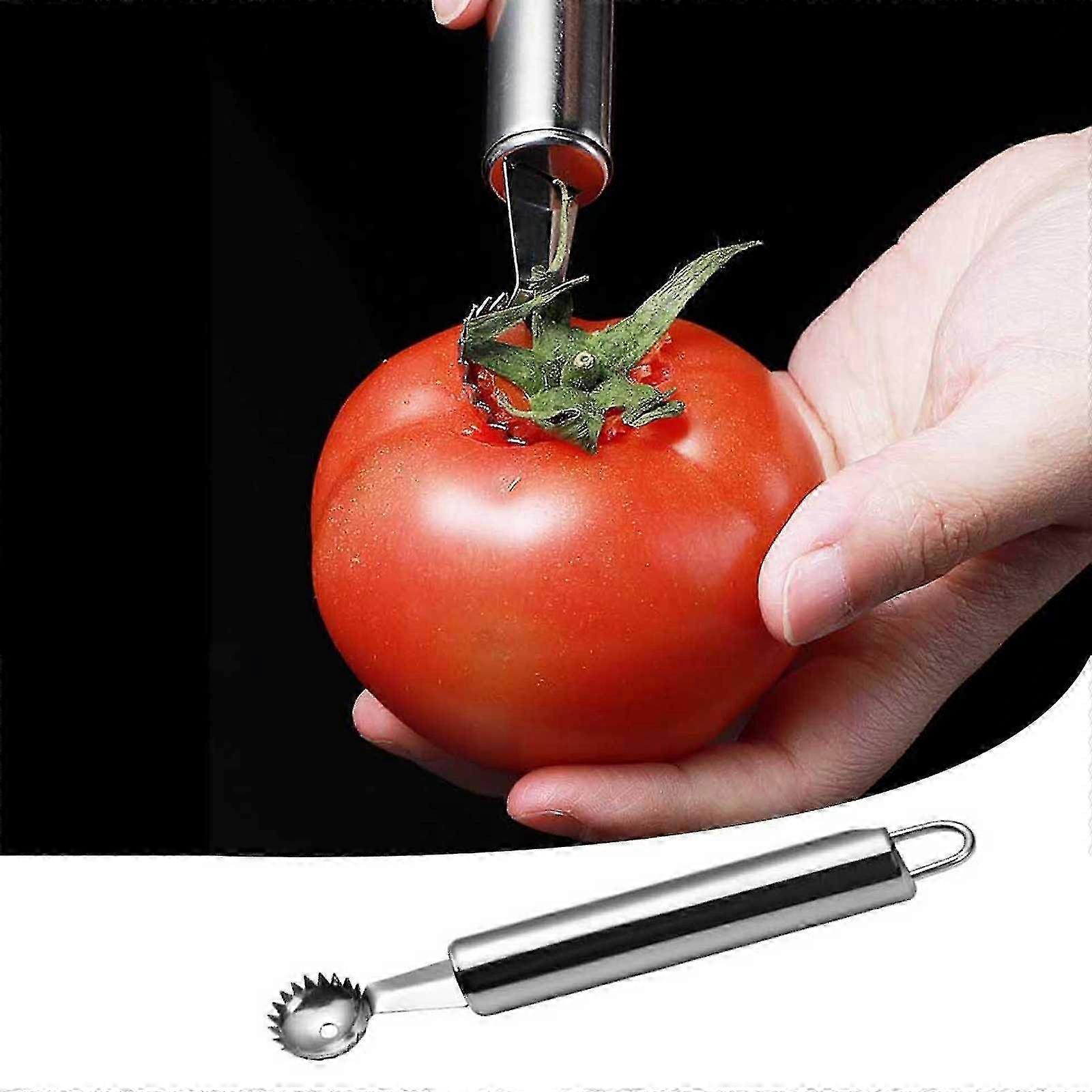 Aço inoxidável morango e vegetais Stem Remover Gadget de Cozinha
