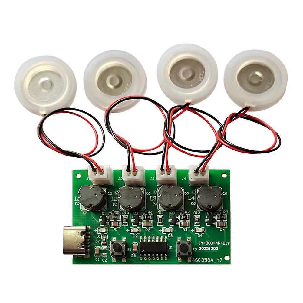 Humidifier Control Board with Atomizer Driver, Four Jet Module, Durable Set A, Compatible with Various Models