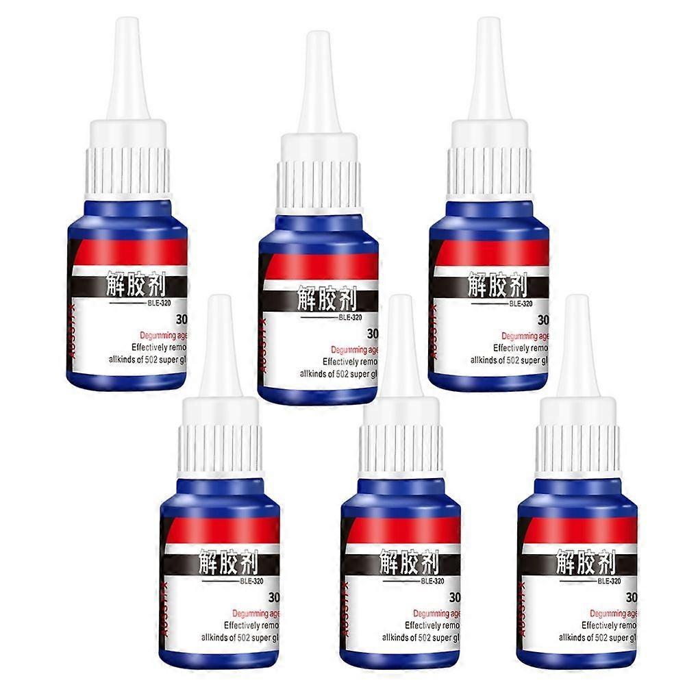 3-6pcs Super Glue Remover Adhesive Superglue Cleaner Debonder Quick Drying Viscosity Aerosol Solvent Multipurpose Gel Glue Remover 30ml