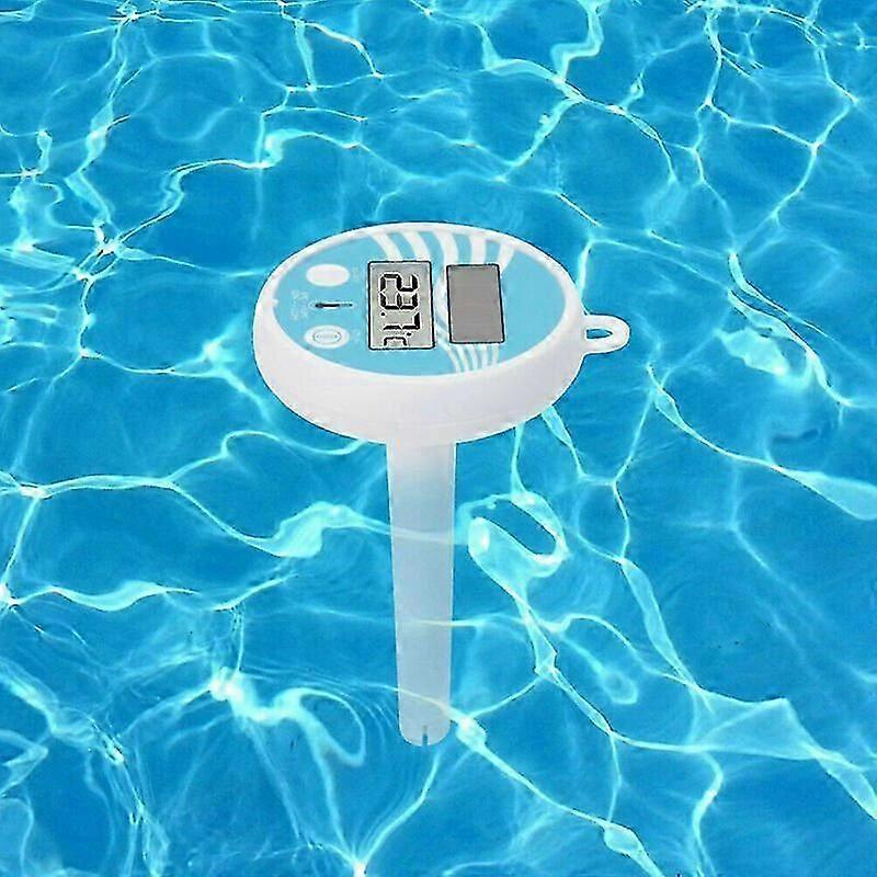 Solar-powered floating pool thermometer - essential for UK outdoor swimming