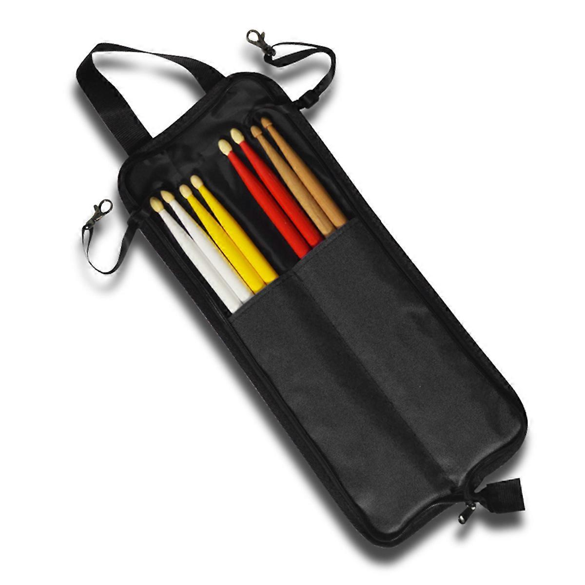 Portable Drumstick Bag with Carrying Handle, Thickened Design for Drumsticks and Percussion Accessories Storage