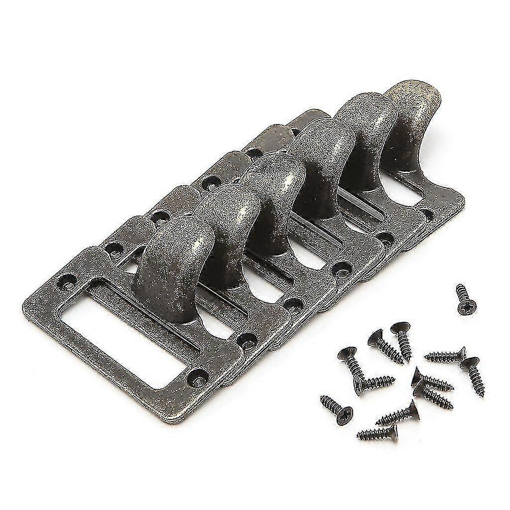 6x Antique Brass Drawer Label Holder Frames for File Name Cards