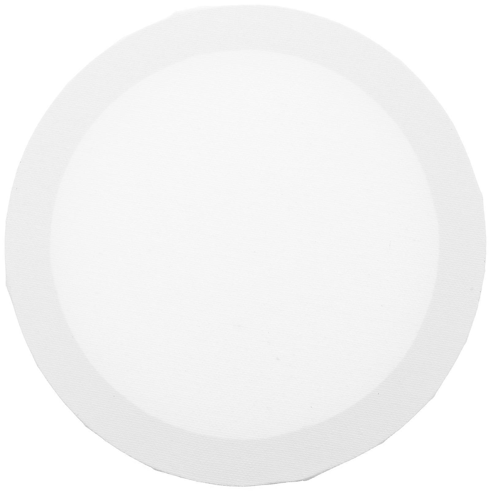 Round Canvas Frame for Painting Blank Board Suitable for Most Kinds of Paintings 7.86X7.86in White 1Set