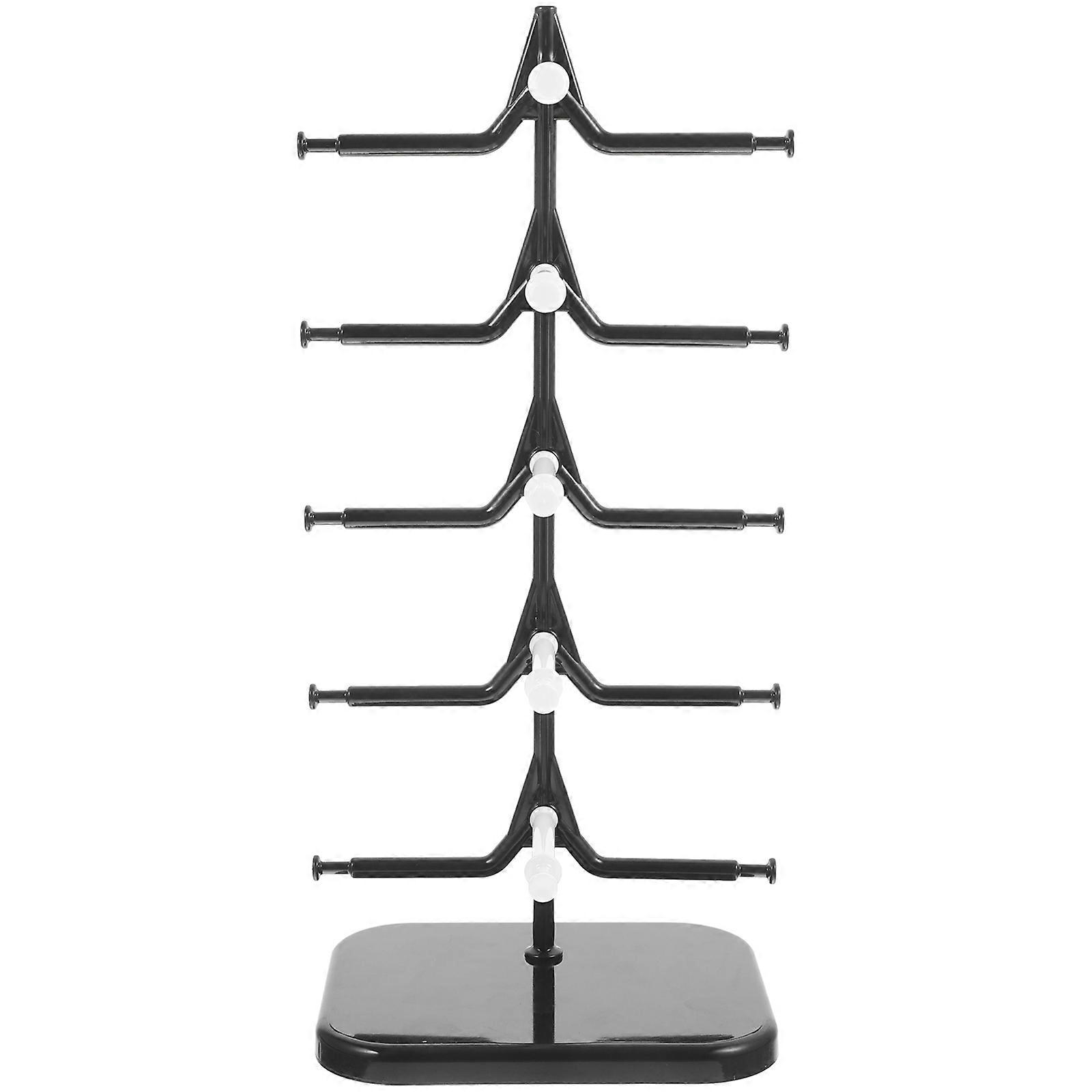 Glasses Support Stand Sunglasses Organizer Rack Store Display PP Material 1Set