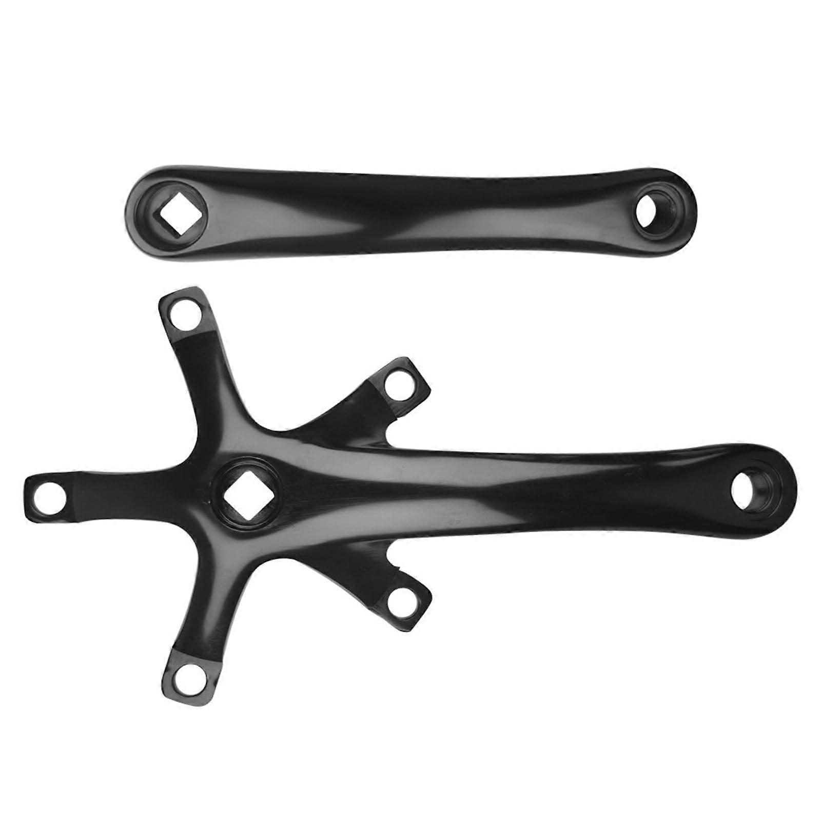 Fixed Five Arm Crank Set for Chain Bikes, Efficient Aluminium Alloy Short Leg Crank, Compatible Bike Accessories