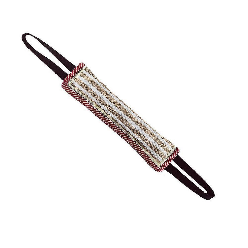 Dog Pull Toy - Jute Bite Cushion for Teething Training, Interactive Black Dog Pulling Toy, Durable and Soft