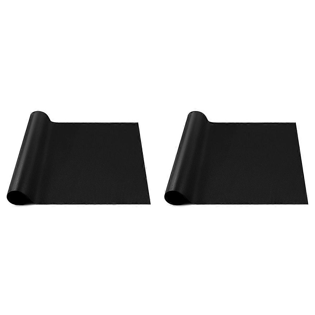 Reptile Mat for Leopard Gecko 18x72 Inch Black