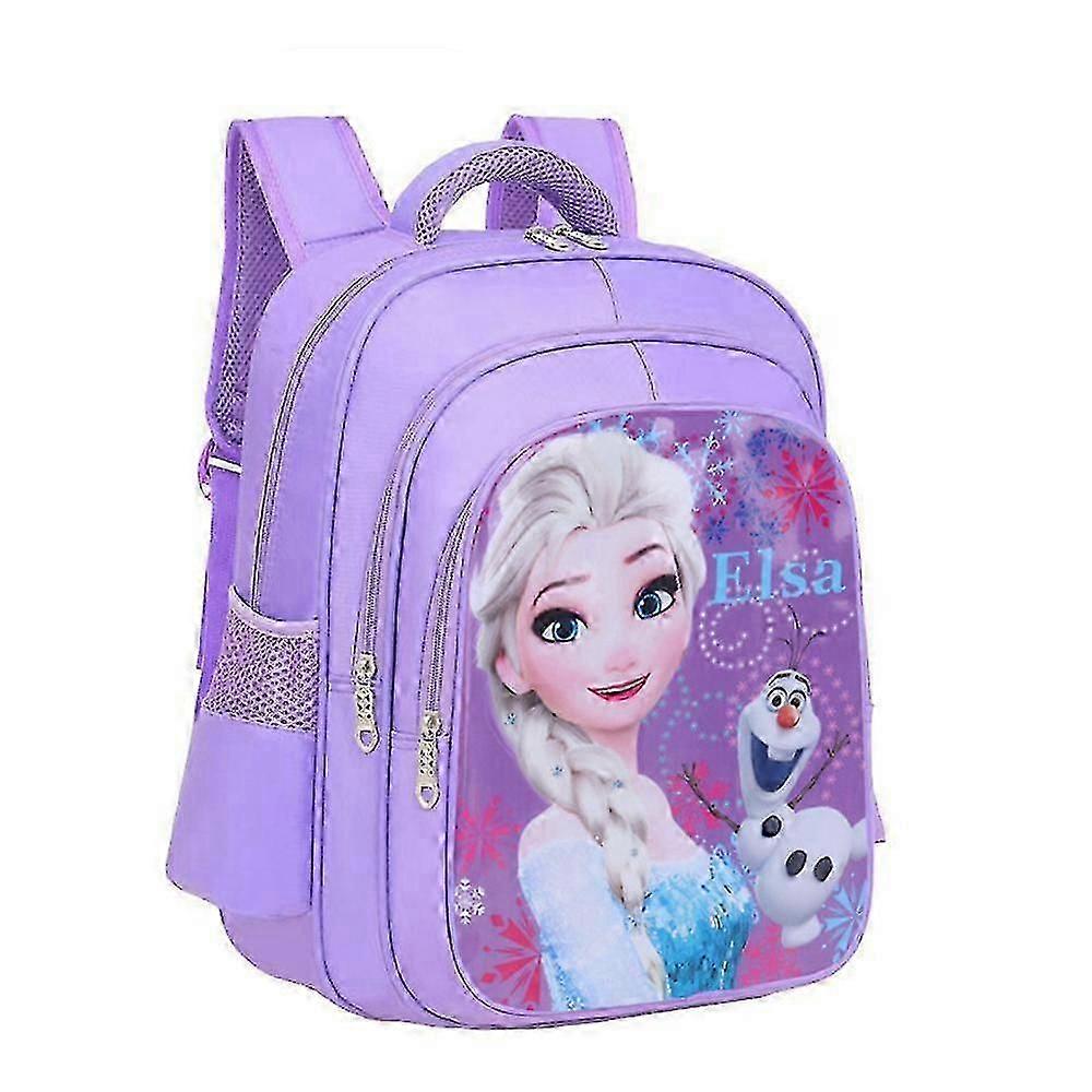 Elsa Printed Backpack Back To Bag Kids Girls Travel Outdoor Rucksack