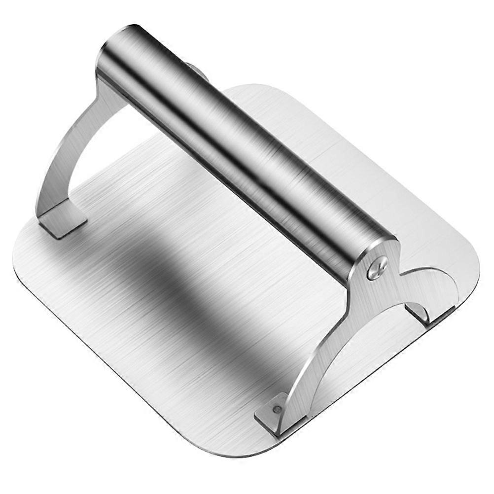 Stainless Steel Burger Press with Ergonomic Handle for Even Sized Patties – Perfect for Home Cooking and BBQ Grilling