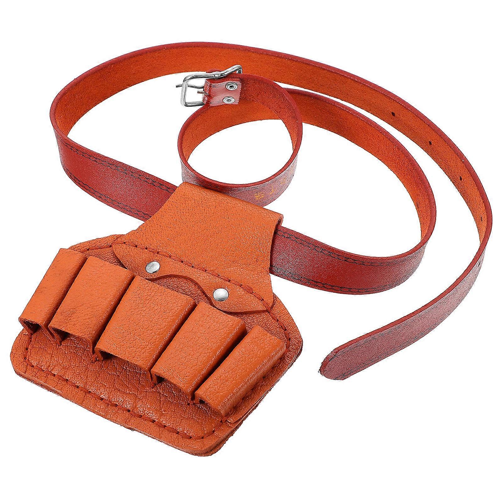 Durable Tool Waist Bag for Electricians with Large Capacity Storage Pouch Brown 1pc