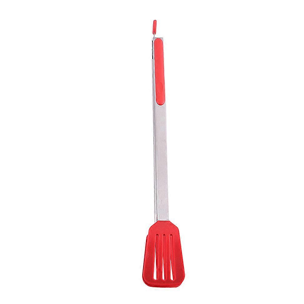 Silicone Bbq Tongs Grill Accessories Draining Hole Design Hanging Loop For Breakfast Afternoon Tea 16 Inches 1Pack