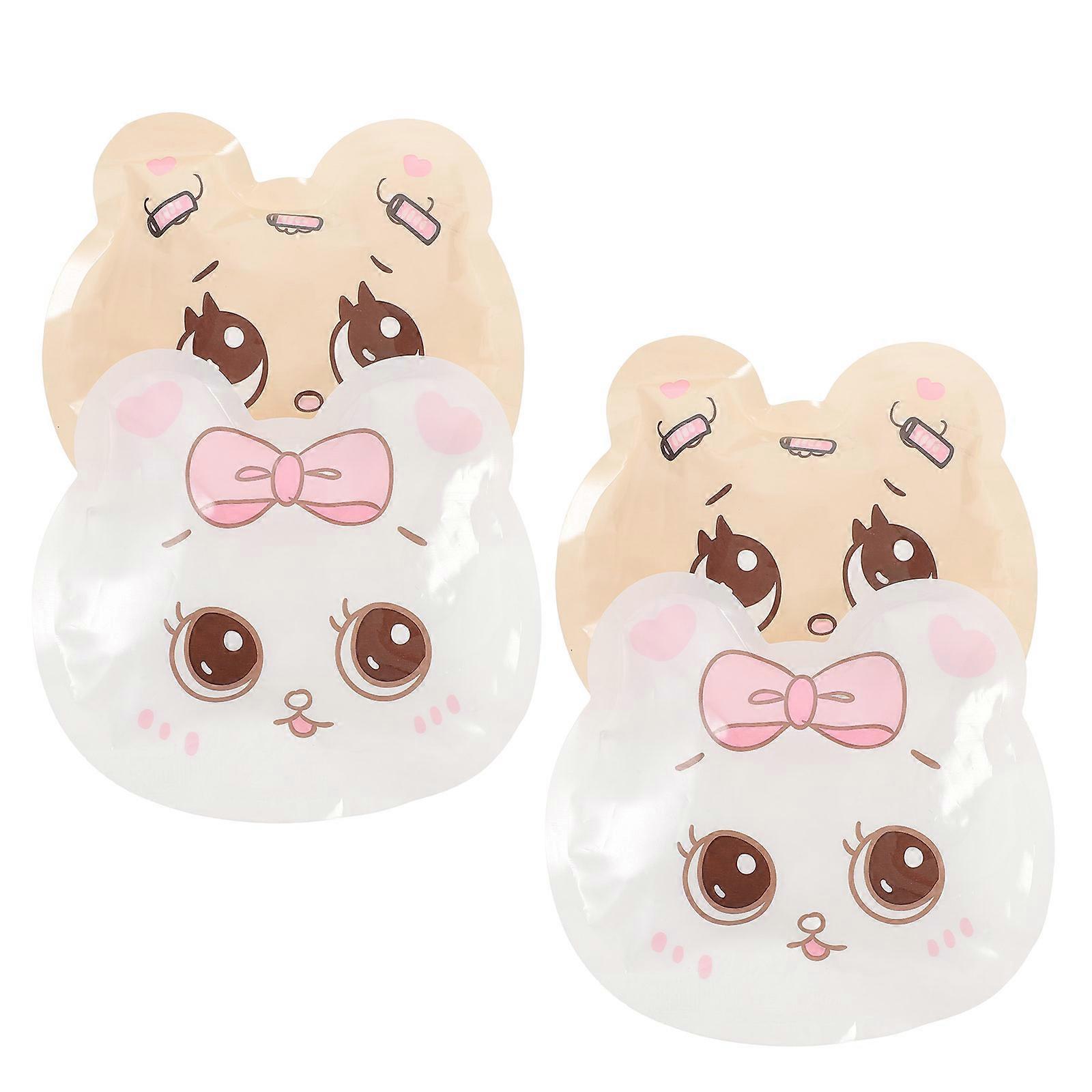 4pcs Portable Mini Ice Packs, Cartoon Animal Design, Quick Cooling for Food Cooler Bags, Outdoor Camping & Home Use, Reusable Picnic Ice Pouches