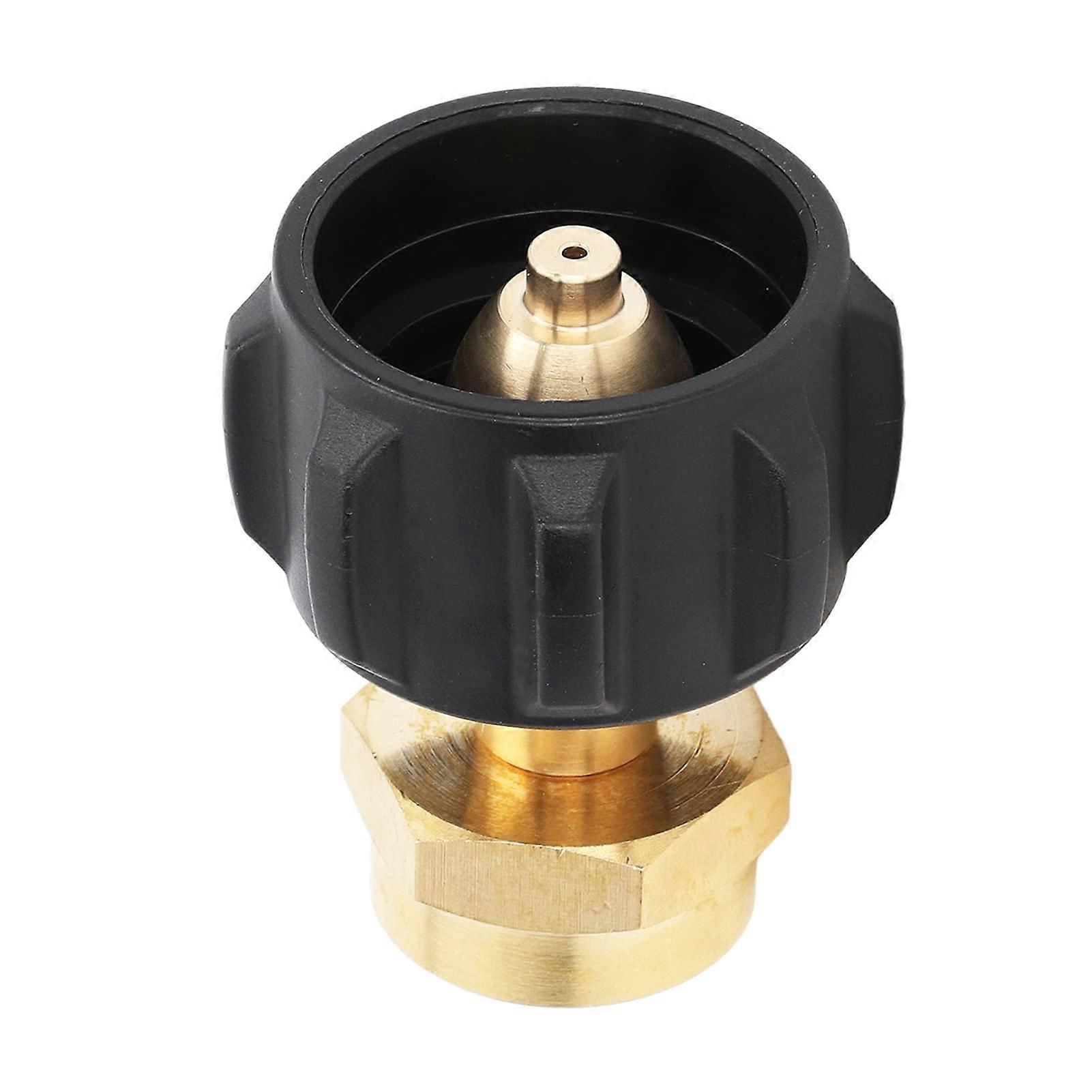 QCC1 Refill Adapter for 1lb Propane Gas Cylinder, Brass Propane Tank Coupler, Compatible with Standard Propane Tanks