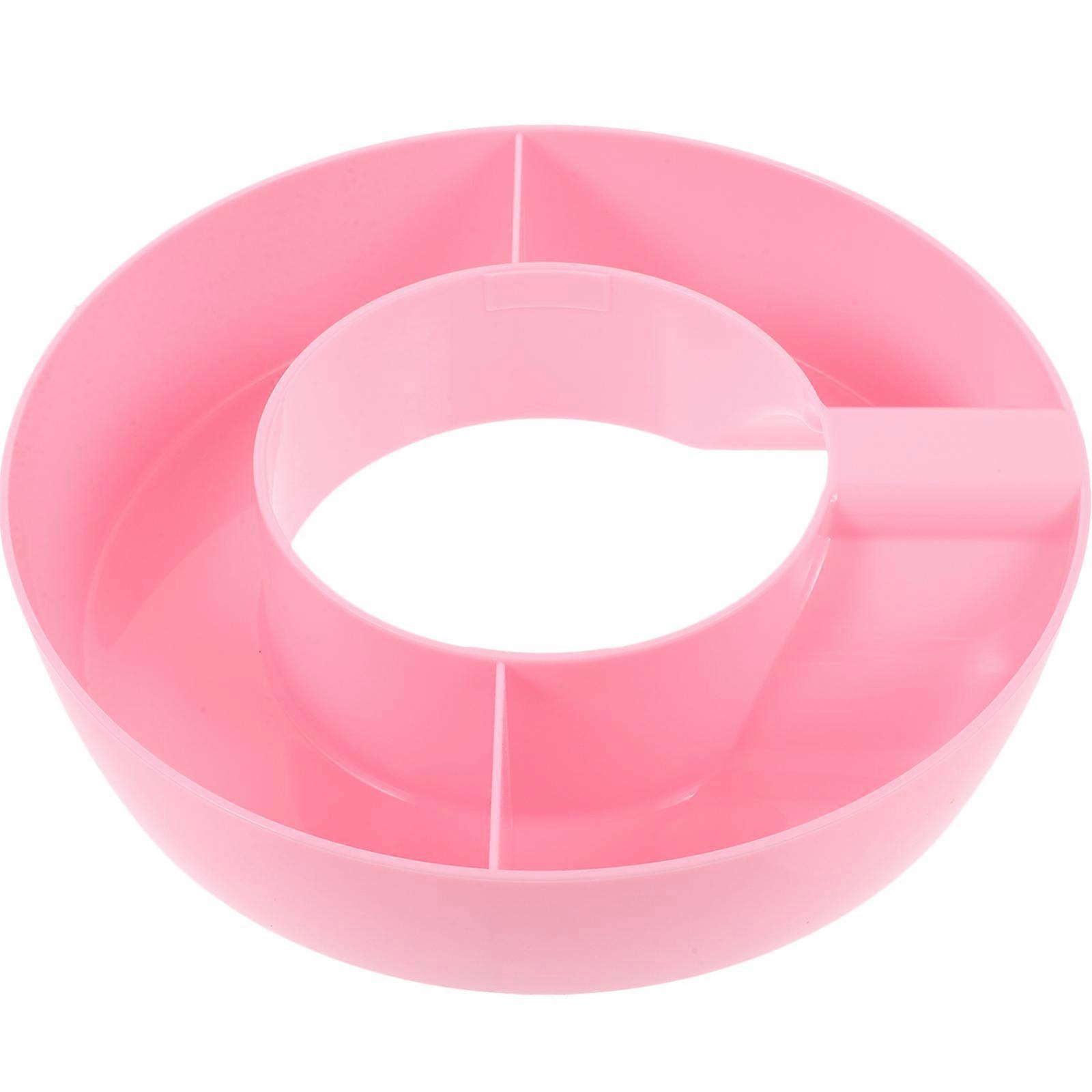 Snack Ring Tumbler Snack Tray Multi-functional Outdoor Activities Pink 20.00X20.00X4.00CM 1Set