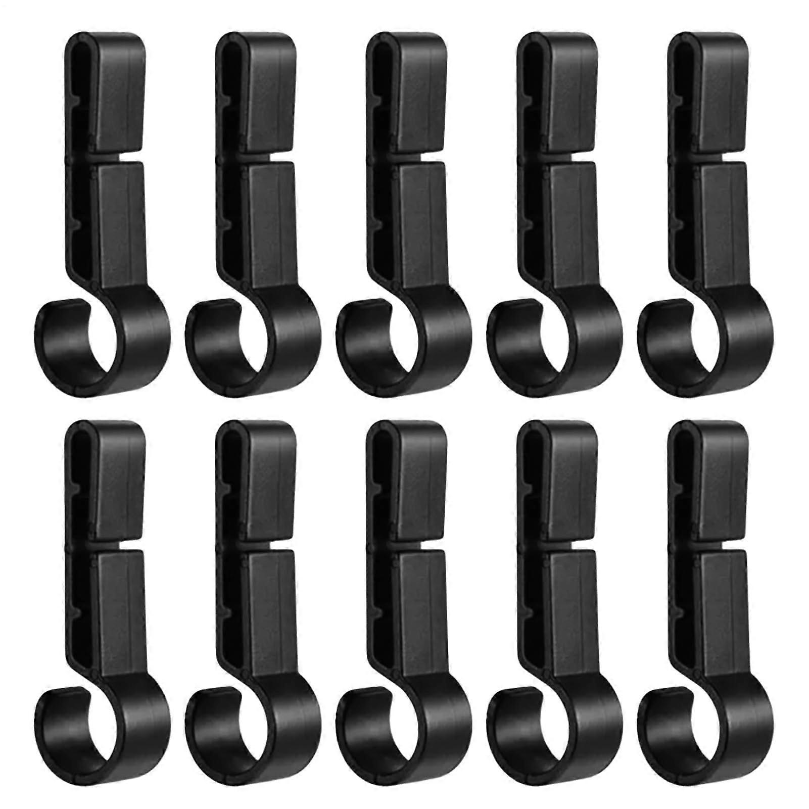 Safety helmet clips, multipurpose headlamp helmet clips, 10 x lightweight headlamp clamps