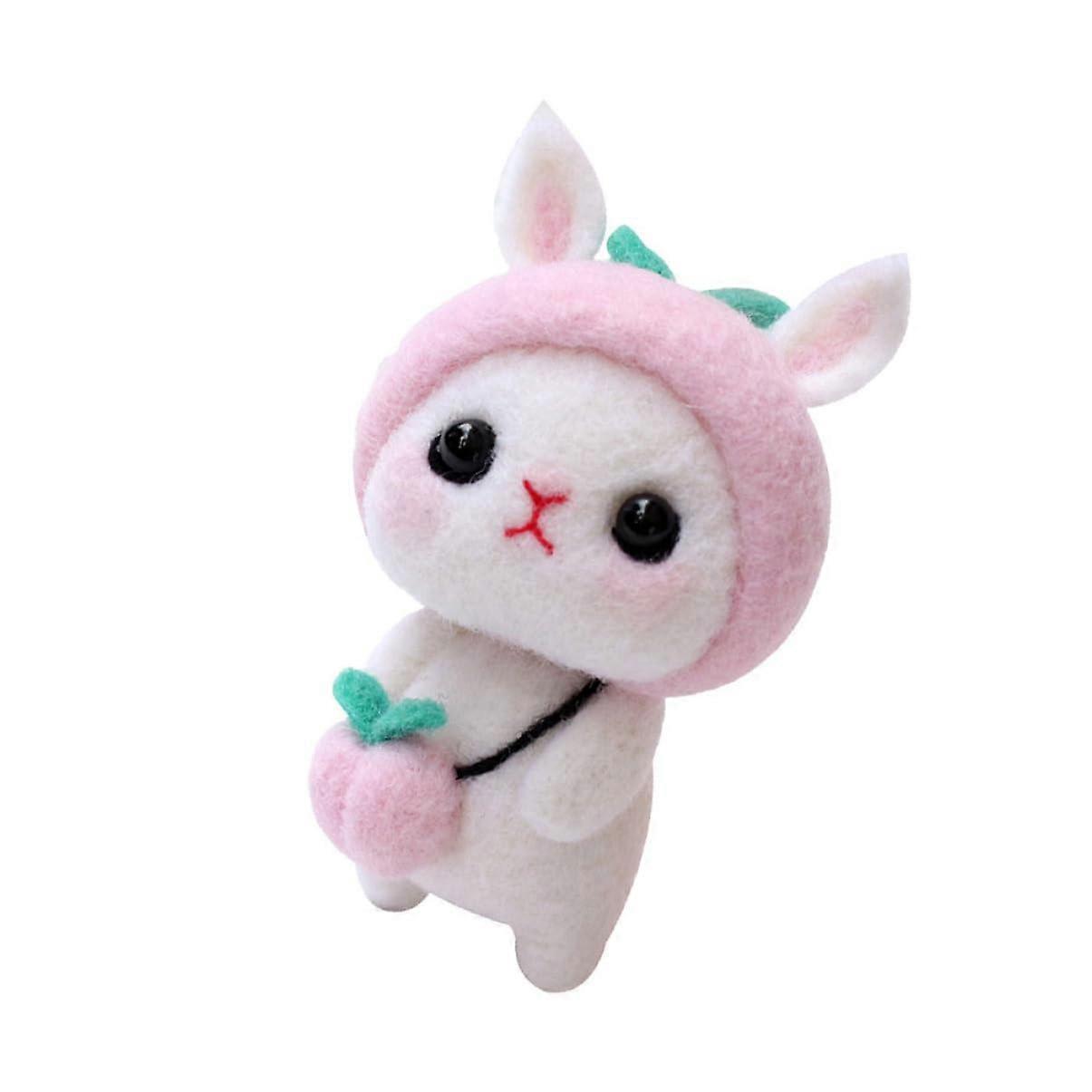 Needle Felting Set For Girls And Adults, Cartoon Craft Kit With Colorful Wool Felt Pieces