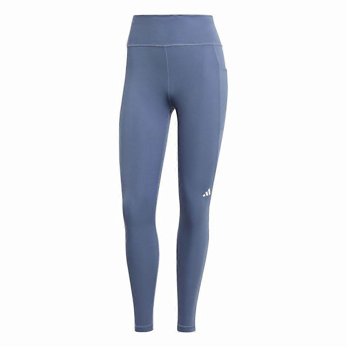 女式运动紧身裤 Adidas Own The Run 7/8 蓝色