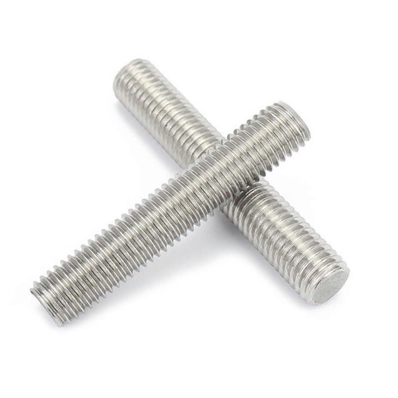 Fully threaded rod, threaded stud bolt, 304 stainless steel M8 M10 M12 screw bolt 16mm 20mm 25mm 50mm 100mm 150mm stud shaft collar.