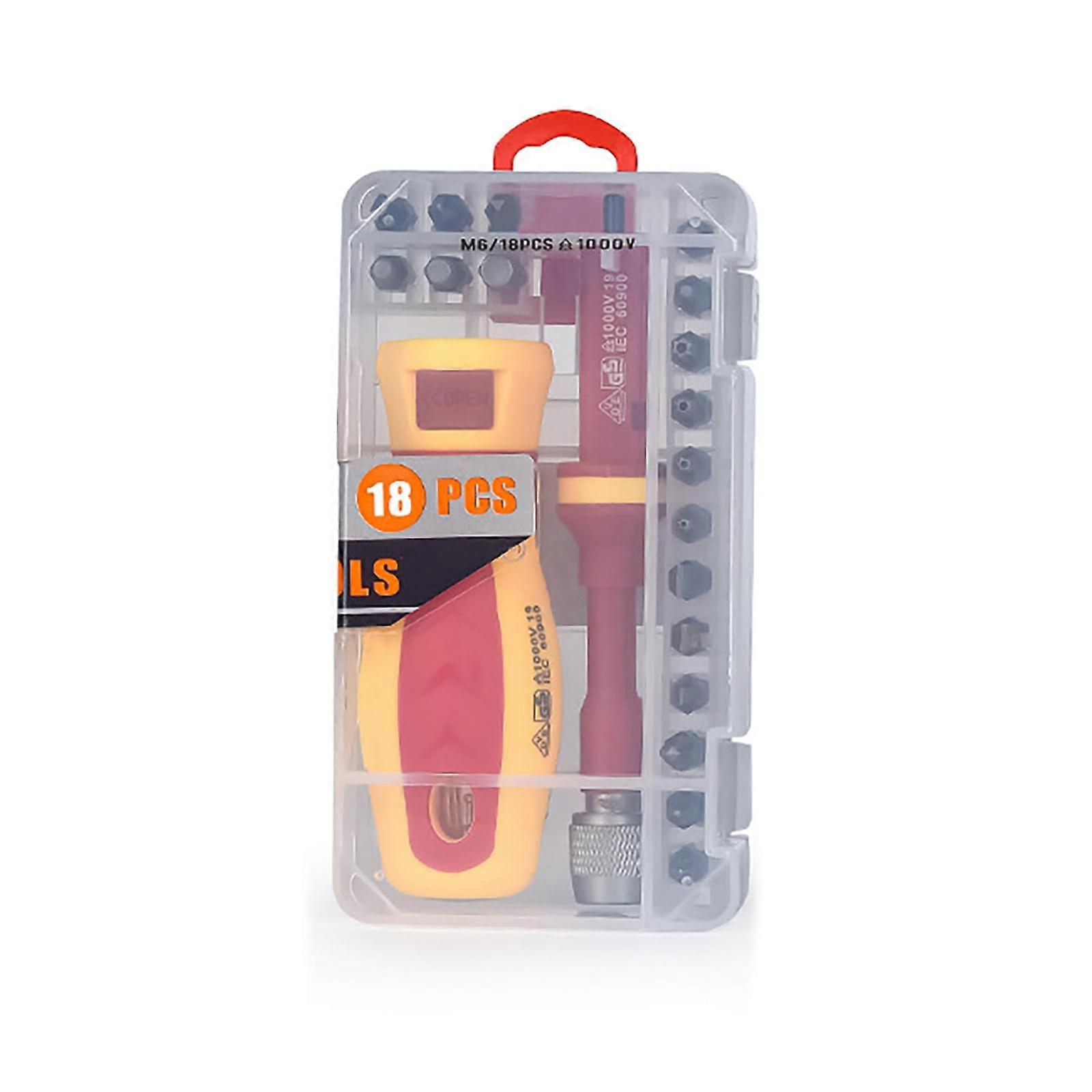 Electrician Insulated Screwdriver Hardness Home Cross Set Word Shape Plum Hex Screwdriver