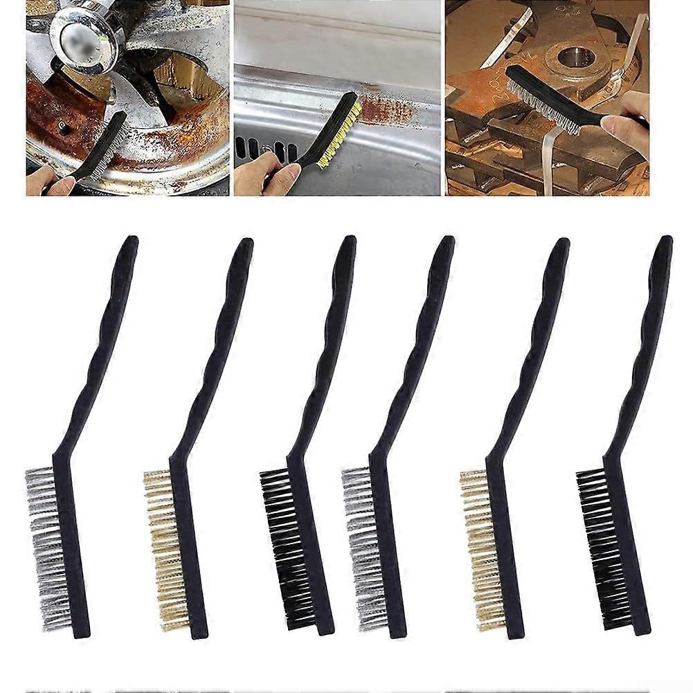 Reliable rust remover and cleaner, nylon, brass, and steel wire brushes, 2piece set (2 nylon brushes) 2 x nylon